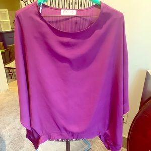 Purple piko style blouse